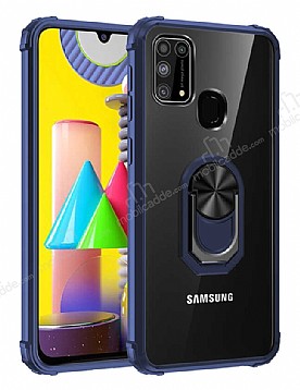 Eiroo Magnetics Samsung Galaxy M31 Ultra Koruma Lacivert Klf