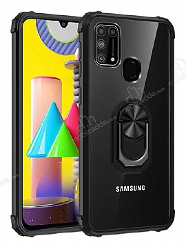Eiroo Magnetics Samsung Galaxy M31 Ultra Koruma Siyah Klf