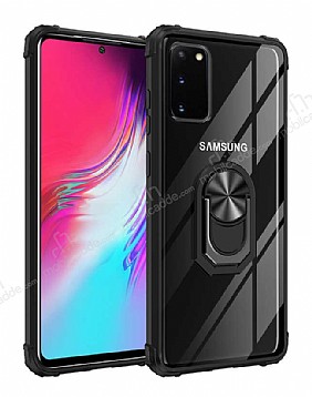 Eiroo Magnetics Samsung Galaxy S20 Siyah Sper Koruma Klf