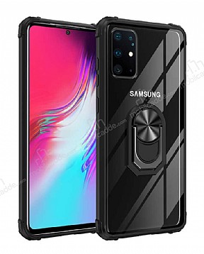 Eiroo Magnetics Samsung Galaxy S20 Plus Siyah Sper Koruma Klf