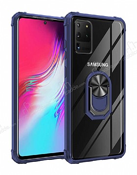Eiroo Magnetics Samsung Galaxy S20 Ultra Lacivert Sper Koruma Klf