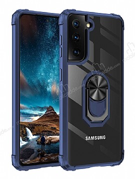 Eiroo Magnetics Samsung Galaxy S21 Plus Sper Koruma Lacivert Klf