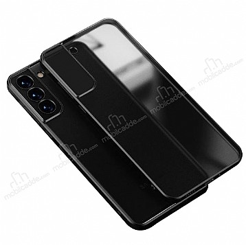 Eiroo Matte Crystal Samsung Galaxy S22 Plus 5G Siyah Rubber Kılıf