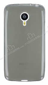 Meizu MX4 Ultra nce effaf Siyah Silikon Klf