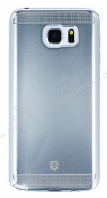 Eiroo Metallic Fit Samsung Galaxy Note 5 Silver Silikon Klf