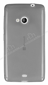 Microsoft Lumia 535 Ultra nce effaf Siyah Silikon Klf