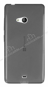 Microsoft Lumia 540 Ultra nce effaf Siyah Silikon Klf