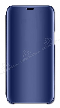Eiroo Mirror Cover Huawei Mate 20 Pro Aynal Kapakl Lacivert Klf