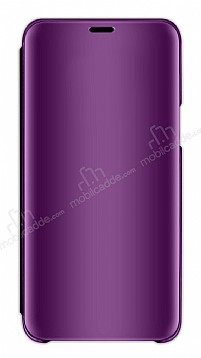 Eiroo Mirror Cover Huawei Mate 20 Pro Aynal Kapakl Mor Klf