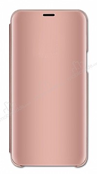 Eiroo Mirror Cover Huawei Y7 2019 Aynal Kapakl Rose Gold Klf