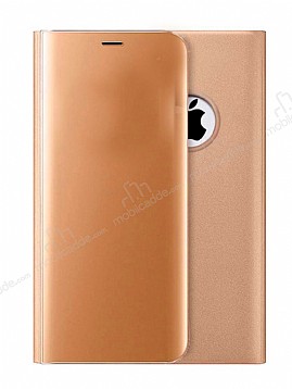 Eiroo Mirror Cover iPhone 6 Plus / 6S Plus Aynal Kapakl Gold Klf