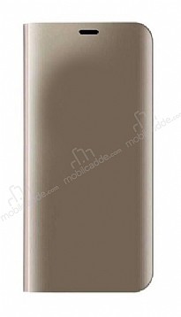 Eiroo Mirror Cover Samsung Galaxy A6 2018 Aynal Kapakl Gold Klf