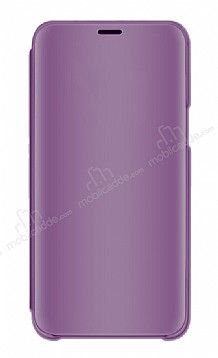 Eiroo Mirror Cover Samsung Galaxy Note 10 Plus Aynal Kapakl Mor Klf
