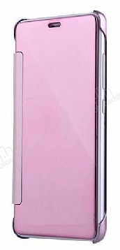 Eiroo Mirror Cover Samsung Galaxy Note 5 Aynal Kapakl Rose Gold Klf