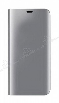 Eiroo Mirror Cover Samsung Galaxy Note 8 Uyku Modlu Aynal Kapakl Silver Klf