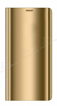 Eiroo Mirror Cover Samsung Galaxy Note 9 Aynal Kapakl Gold Klf
