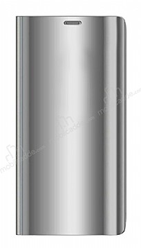 Eiroo Mirror Cover Samsung Galaxy Note 9 Aynal Kapakl Silver Klf