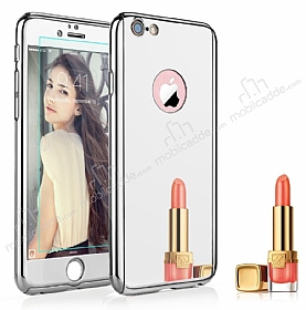Eiroo Mirror Protect Fit iPhone 6 / 6S Aynal 360 Derece Koruma Silver Klf
