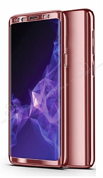 Eiroo Mirror Protect Fit Samsung Galaxy A50 360 Derece Koruma Rose Gold Klf