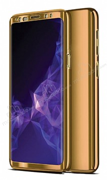 Eiroo Mirror Protect Fit Samsung Galaxy A70 360 Derece Koruma Gold Klf