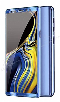 Eiroo Mirror Protect Fit Samsung Galaxy Note 10 360 Derece Koruma Mavi Klf