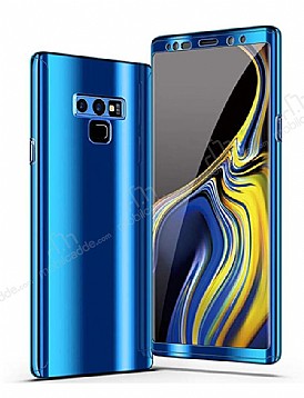Zore GKK Ays Samsung Galaxy Note 9 Aynal 360 Derece Koruma Mavi Klf