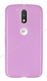Motorola Moto G4 / G4 Plus Ultra nce effaf Pembe Silikon Klf