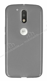 Motorola Moto G4 / G4 Plus Ultra nce effaf Siyah Silikon Klf