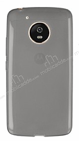 Eiroo Motorola Moto G5 Ultra nce effaf Siyah Silikon Klf