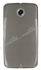 Motorola Nexus 6 Ultra nce effaf Siyah Silikon Klf