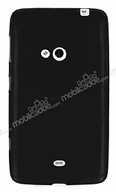 Nokia Lumia 625 Ultra nce Siyah Silikon Klf