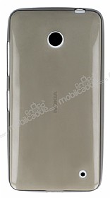 Nokia Lumia 630 Ultra nce effaf Siyah Silikon Klf