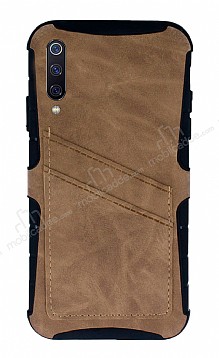 Eiroo Notecase Samsung Galaxy A50 Czdanl Ak Kahverengi Rubber Klf