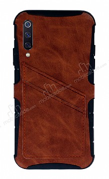 Eiroo Notecase Samsung Galaxy A50 Czdanl Kahverengi Rubber Klf