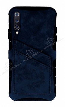 Eiroo Notecase Samsung Galaxy A50 Czdanl Lacivert Rubber Klf
