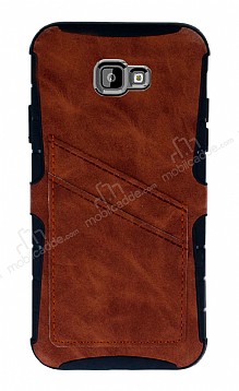 Eiroo Notecase Samsung Galaxy J4 Plus Czdanl Kahverengi Rubber Klf