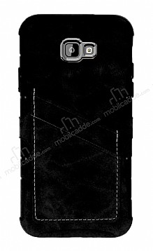 Eiroo Notecase Samsung Galaxy J4 Plus Czdanl Siyah Rubber Klf