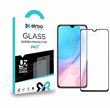 Eiroo Oppo A5 2020 Tempered Glass Full Siyah Cam Ekran Koruyucu