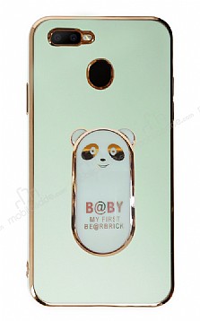 Eiroo Baby Panda Oppo AX7 Standl Yeil Silikon Klf