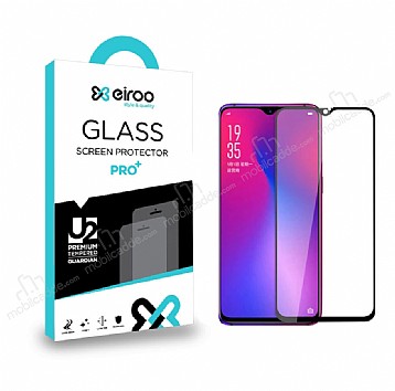 Eiroo Oppo AX7 / Oppo A5s Tempered Glass Full Siyah Cam Ekran Koruyucu