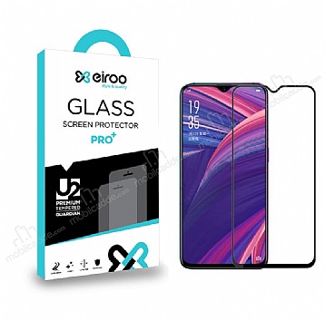 Eiroo Oppo RX17 Neo Tempered Glass Full Siyah Cam Ekran Koruyucu