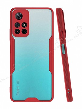 Eiroo Painted Xiaomi Poco M4 Pro 5G Kamera Korumal Krmz Klf