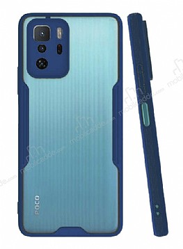 Eiroo Painted Xiaomi Poco X3 GT Kamera Korumal Lacivert Klf