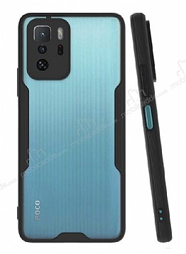 Eiroo Painted Xiaomi Poco X3 GT Kamera Korumal Siyah Klf