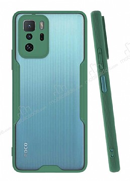 Eiroo Painted Xiaomi Poco X3 GT Kamera Korumal Yeil Klf
