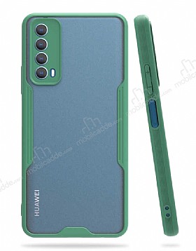 Eiroo Painted Huawei P Smart 2021 Yeil Silikon Klf