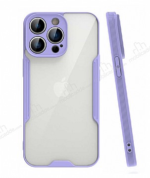 Eiroo Painted iPhone 14 Pro Mor Silikon Klf
