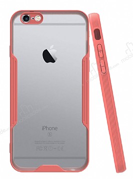 Eiroo Painted iPhone 6 / 6S Pembe Silikon Klf