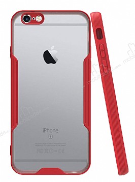Eiroo Painted iPhone 6 / 6S Krmz Silikon Klf