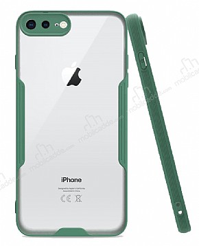 Eiroo Painted iPhone 7 Plus / 8 Plus Yeil Silikon Klf